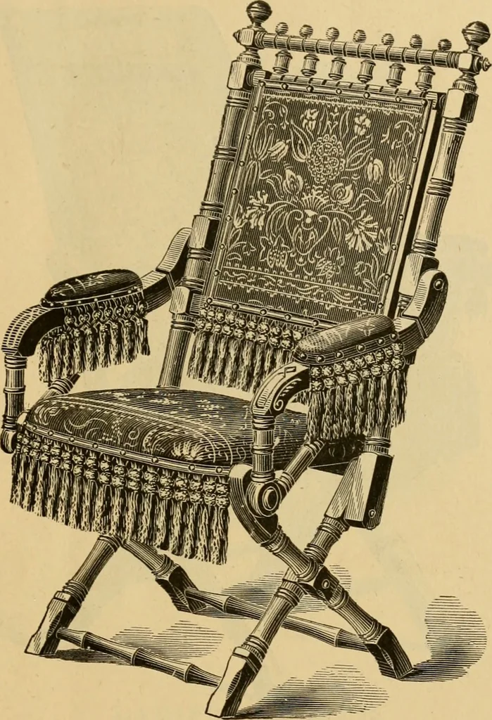 An illustration from Seventeenth annual illustrated catalogue and price list of folding chairs and invalid rolling chairs., 1879, leaf 24