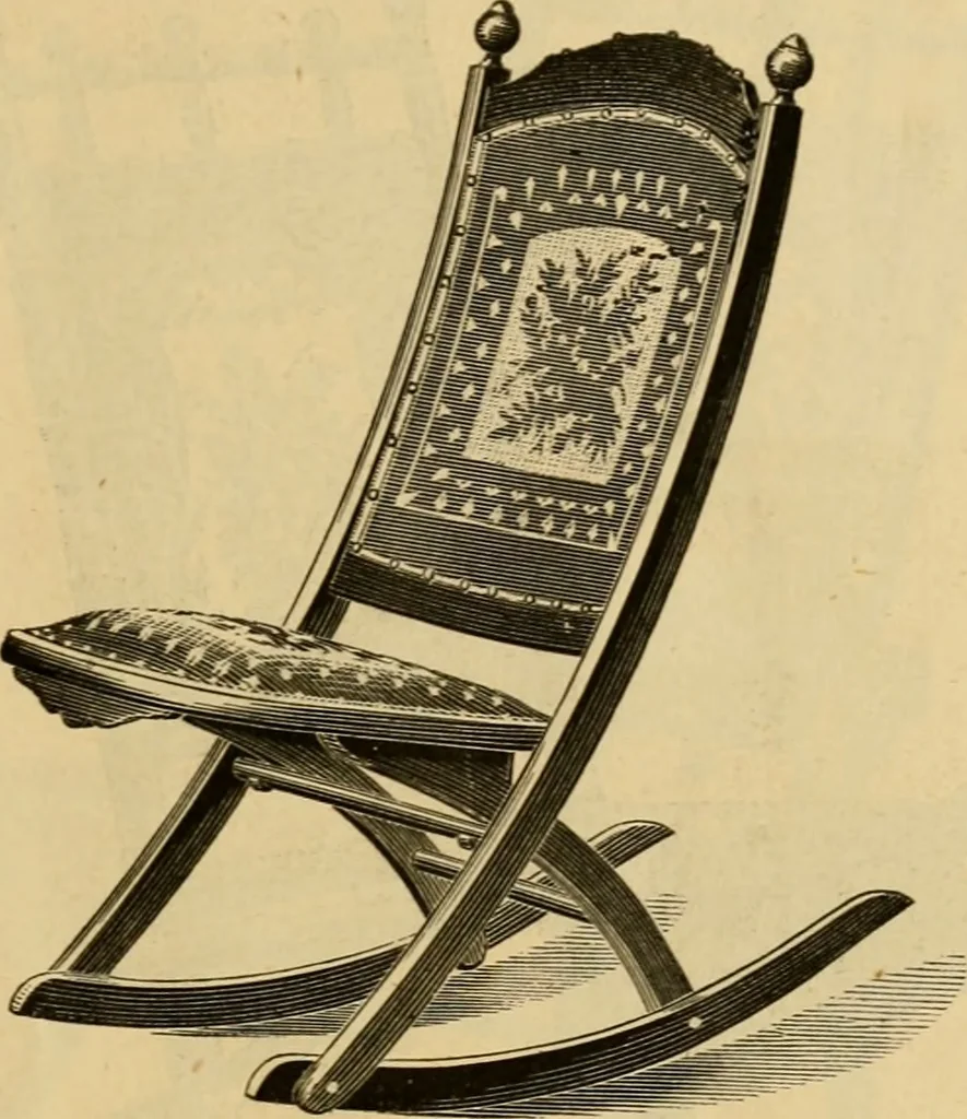 An illustration from Seventeenth annual illustrated catalogue and price list of folding chairs and invalid rolling chairs., 1879, leaf 26