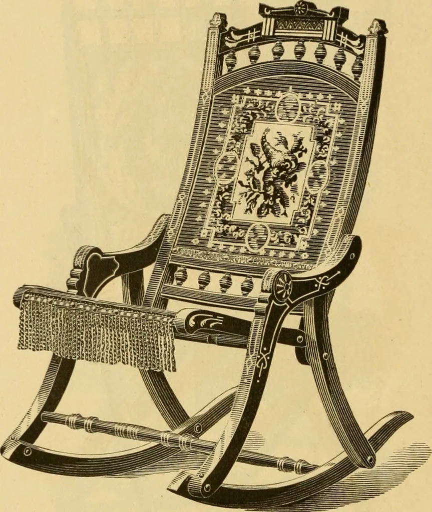 An illustration from Seventeenth annual illustrated catalogue and price list of folding chairs and invalid rolling chairs., 1879, leaf 37