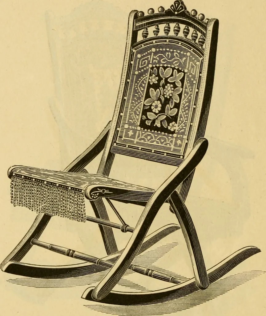 An illustration from Seventeenth annual illustrated catalogue and price list of folding chairs and invalid rolling chairs., 1879, leaf 39