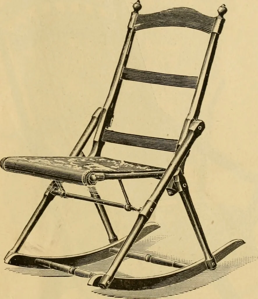 An illustration from Seventeenth annual illustrated catalogue and price list of folding chairs and invalid rolling chairs., 1879, leaf 44