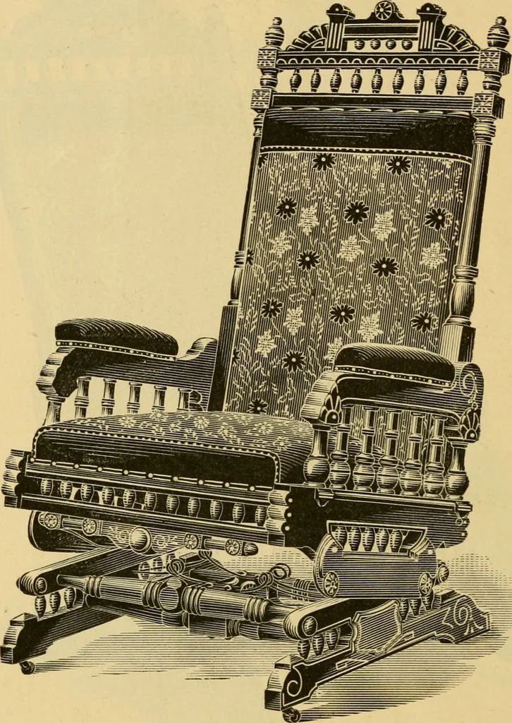 An illustration from Seventeenth annual illustrated catalogue and price list of folding chairs and invalid rolling chairs., 1879, leaf 49