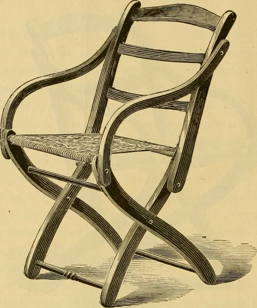 An illustration from Seventeenth annual illustrated catalogue and price list of folding chairs and invalid rolling chairs., 1879, leaf 5