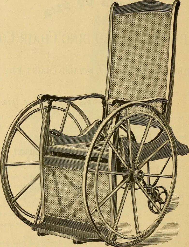 An illustration from Seventeenth annual illustrated catalogue and price list of folding chairs and invalid rolling chairs., 1879, leaf 51