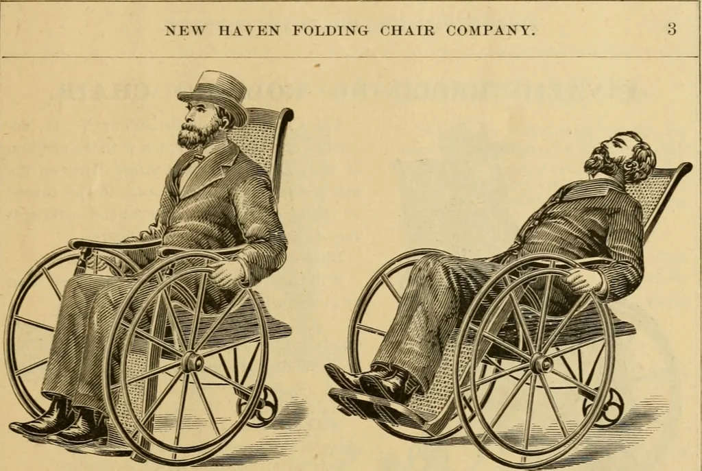 An illustration from Seventeenth annual illustrated catalogue and price list of folding chairs and invalid rolling chairs., 1879, leaf 52