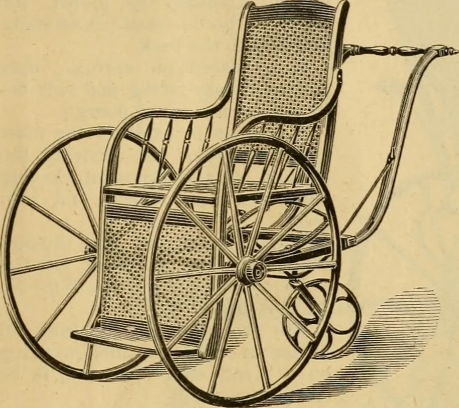 An illustration from Seventeenth annual illustrated catalogue and price list of folding chairs and invalid rolling chairs., 1879, leaf 58