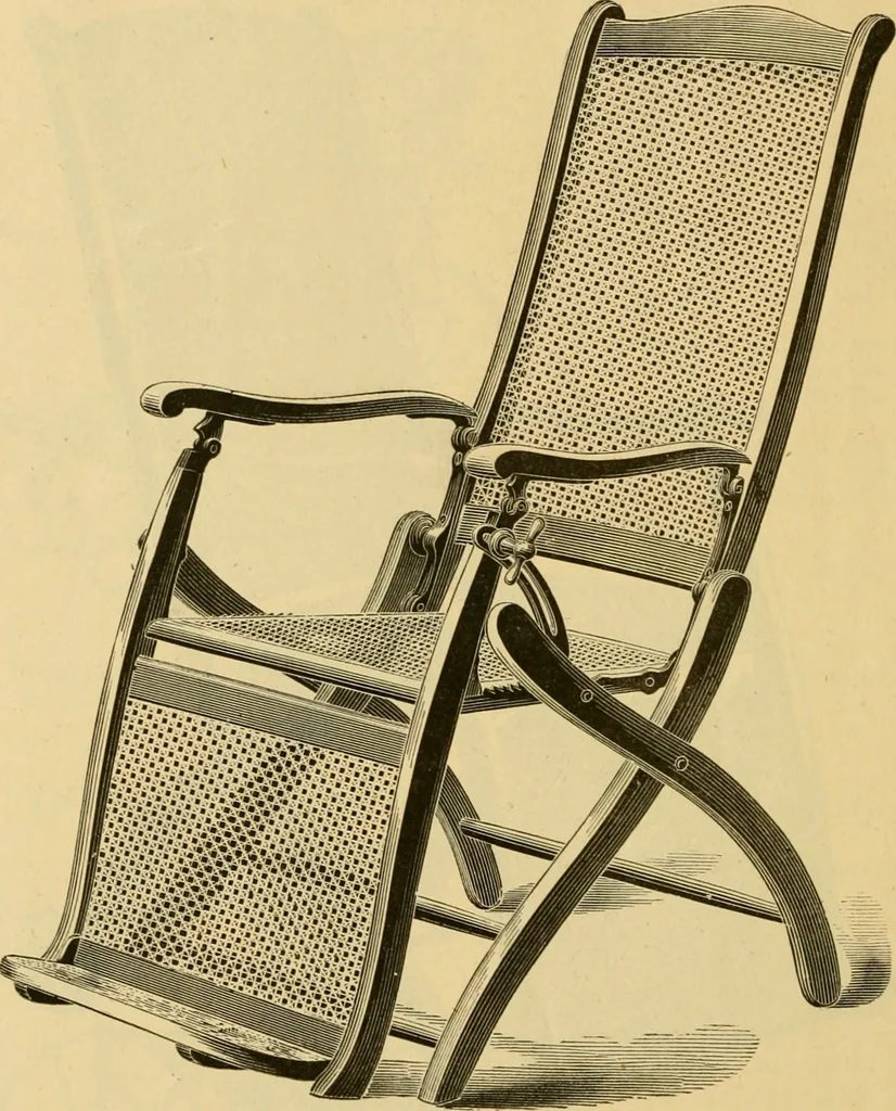 An illustration from Seventeenth annual illustrated catalogue and price list of folding chairs and invalid rolling chairs., 1879, leaf 61
