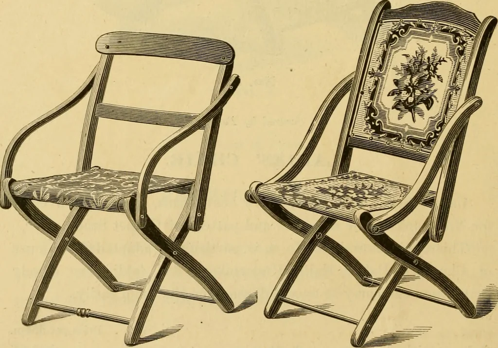 An illustration from Seventeenth annual illustrated catalogue and price list of folding chairs and invalid rolling chairs., 1879, leaf 7