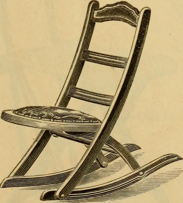 An illustration from Seventeenth annual illustrated catalogue and price list of folding chairs and invalid rolling chairs., 1879, leaf 8