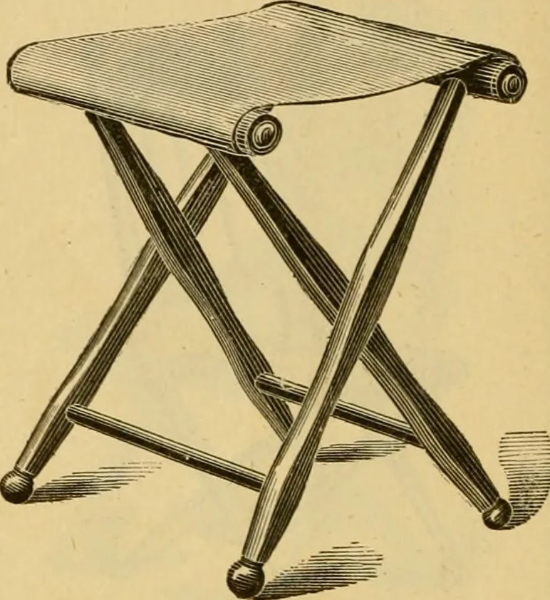 An illustration from Seventeenth annual illustrated catalogue and price list of folding chairs and invalid rolling chairs., 1879, leaf 9