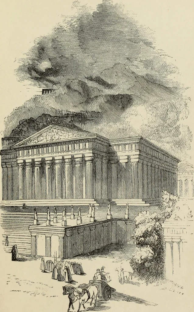 An illustration from The Seven wonders of the world, with their associations in art and history, 1878, leaf 204