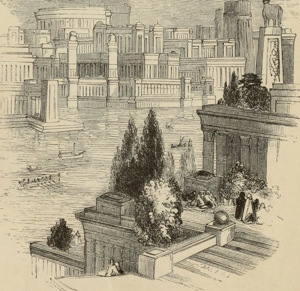 An illustration from The Seven wonders of the world, with their associations in art and history, 1878, leaf 89