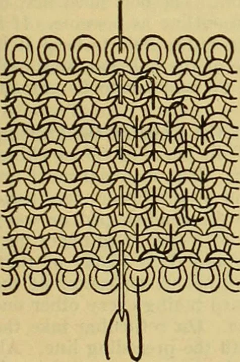 An illustration from A sewing course, comprising directions for making the various stitches and instruction in methods of teaching, 1908, leaf 90