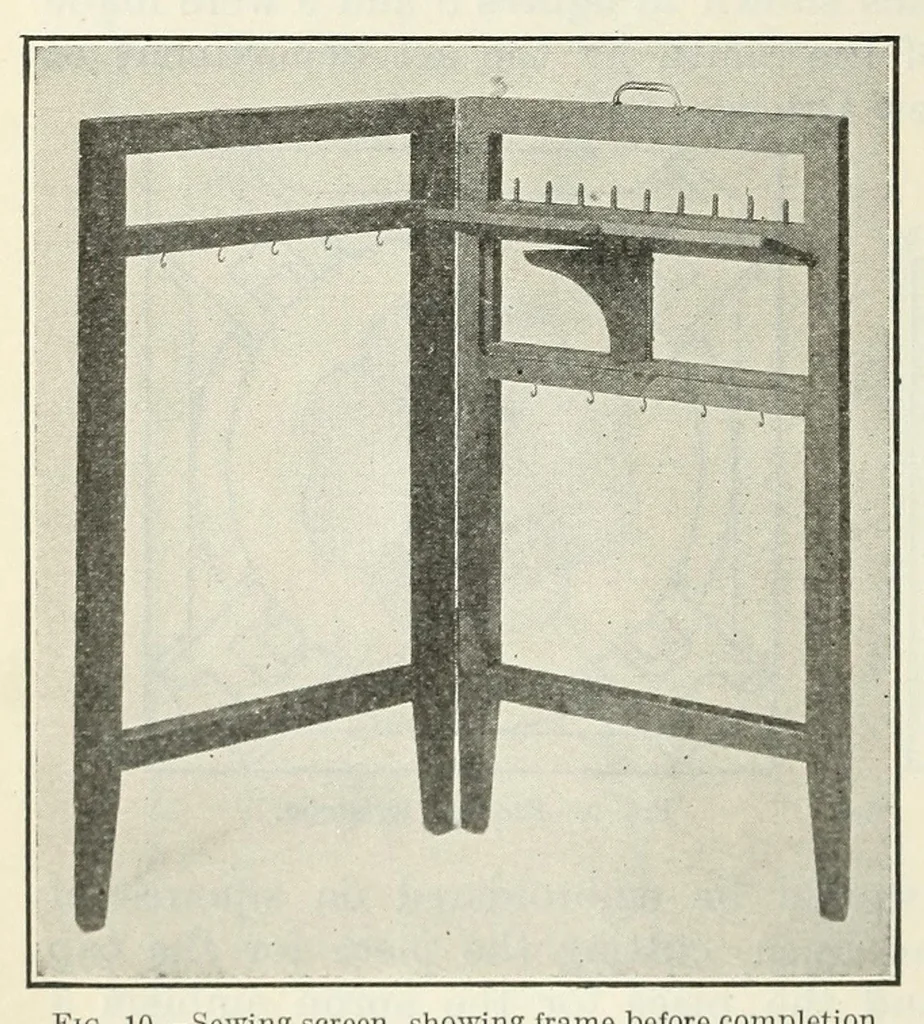 An illustration from Sewing for girls' club work, 1919, leaf 14