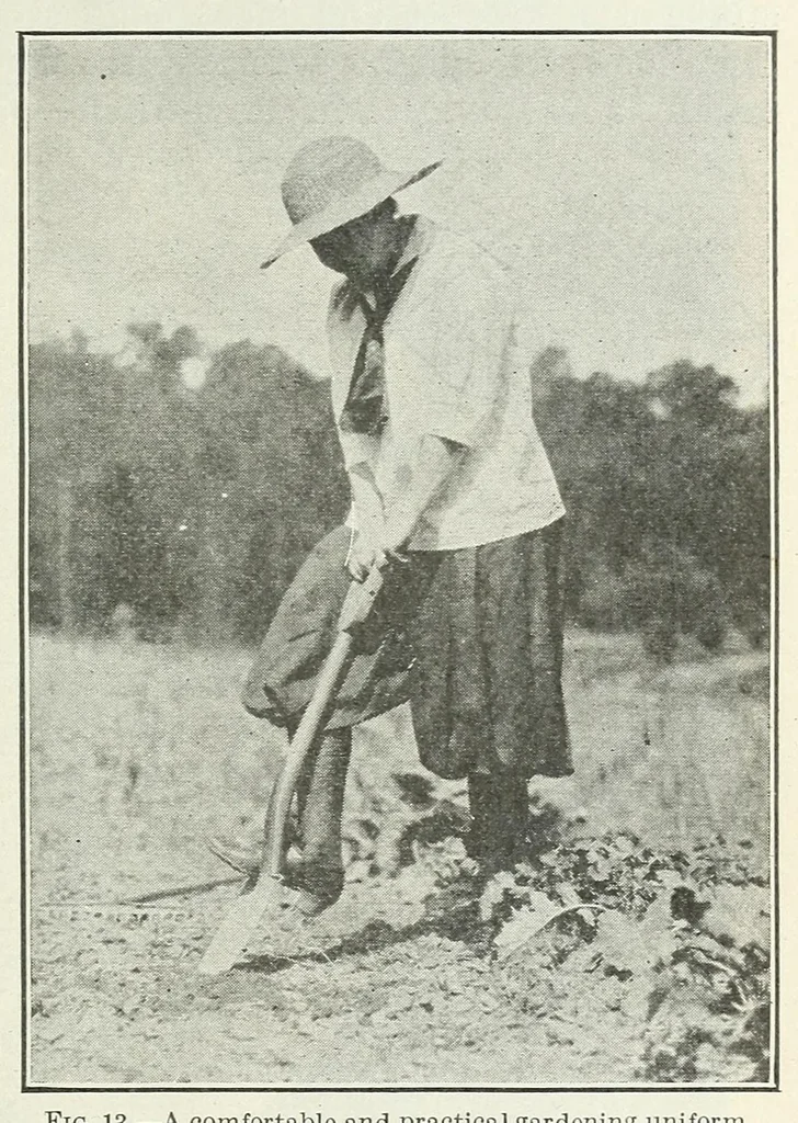 An illustration from Sewing for girls' club work, 1919, leaf 19