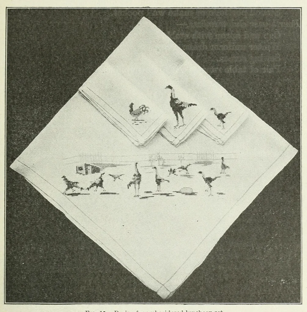An illustration from Sewing for girls' club work, 1919, leaf 21