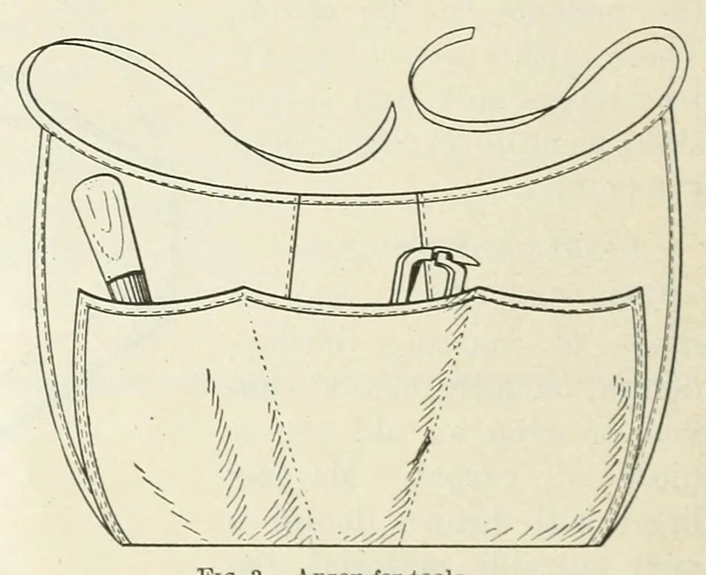 An illustration from Sewing for girls' club work, 1919, leaf 6