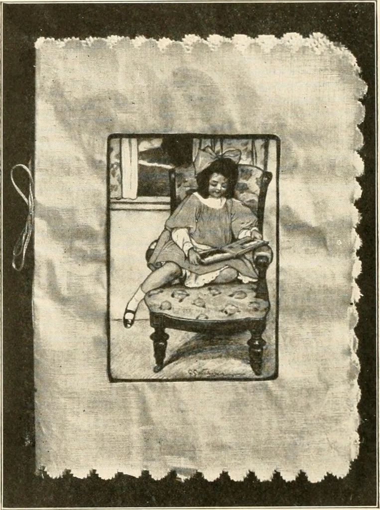 An illustration from Sewing; handicraft for girls; a graded course for city and rural schools, 1918, leaf 21