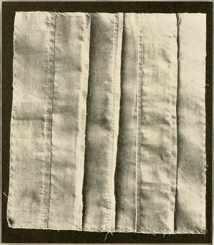An illustration from Sewing; handicraft for girls; a graded course for city and rural schools, 1918, leaf 25