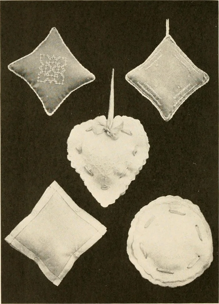 An illustration from Sewing; handicraft for girls; a graded course for city and rural schools, 1918, leaf 39