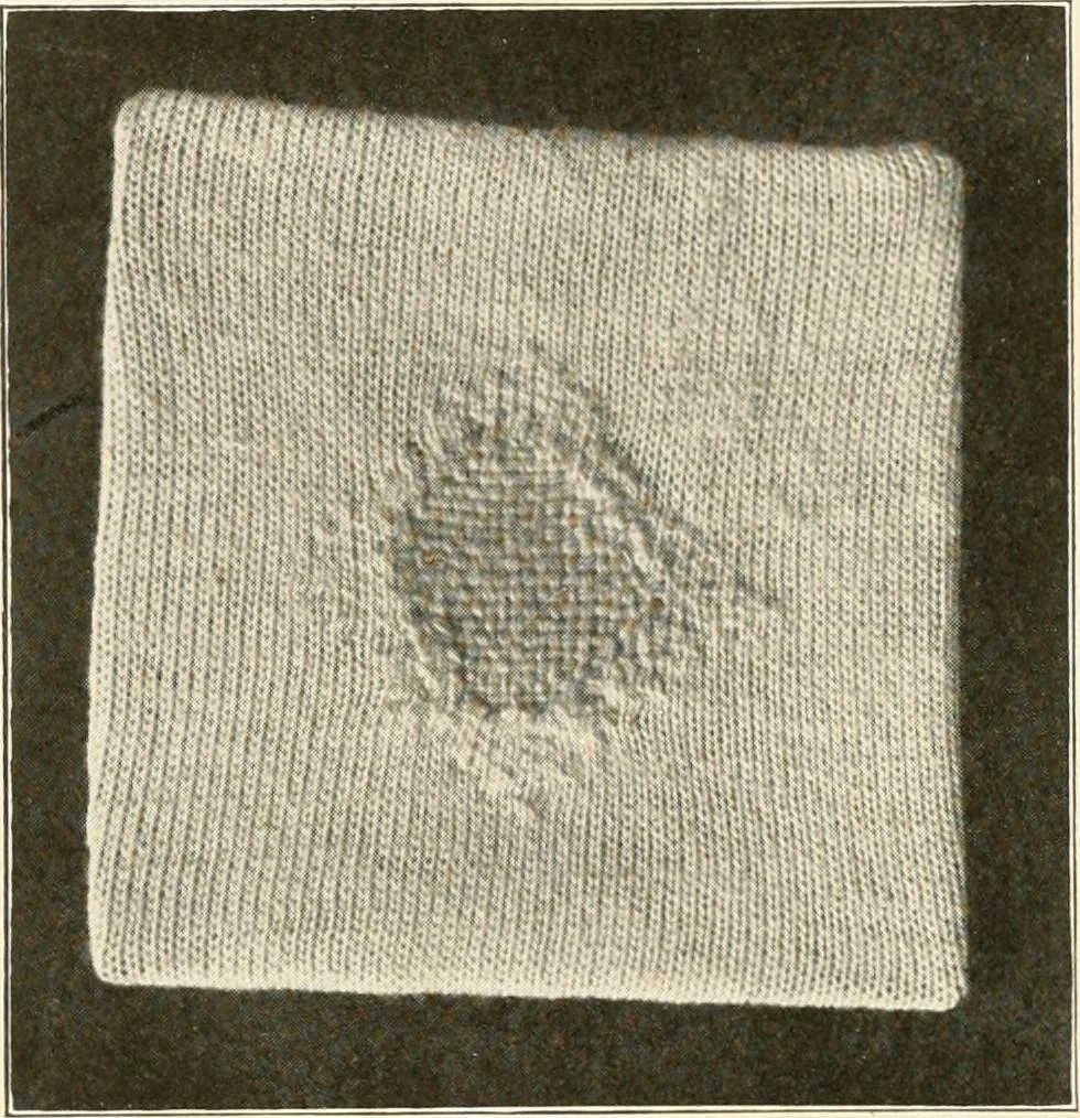 An illustration from Sewing; handicraft for girls; a graded course for city and rural schools, 1918, leaf 45