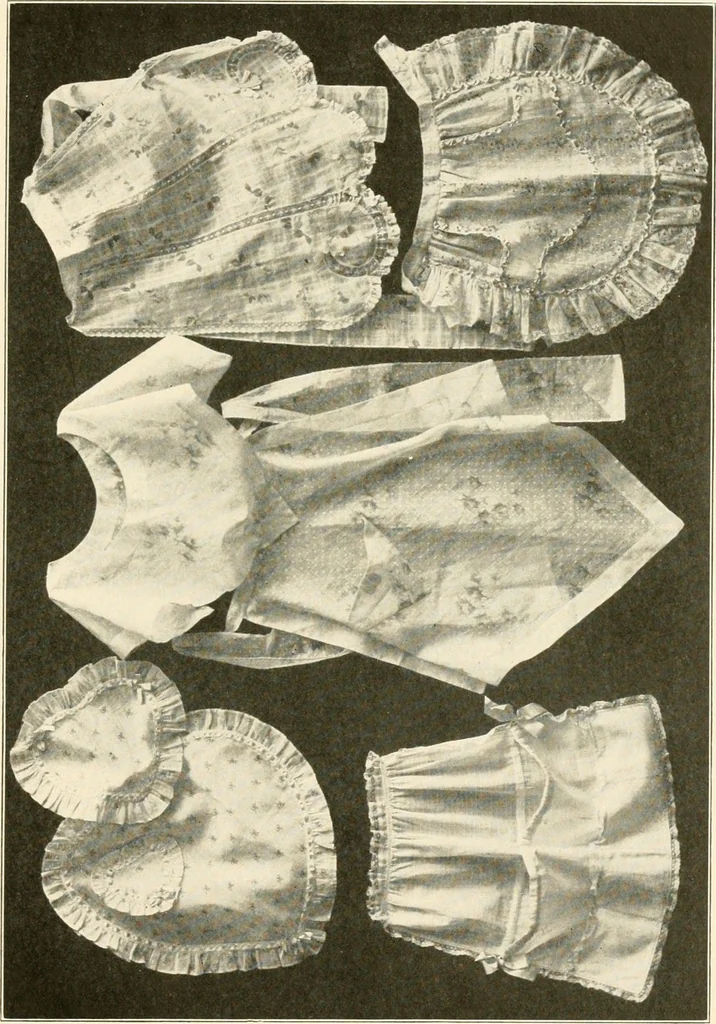 An illustration from Sewing; handicraft for girls; a graded course for city and rural schools, 1918, leaf 48