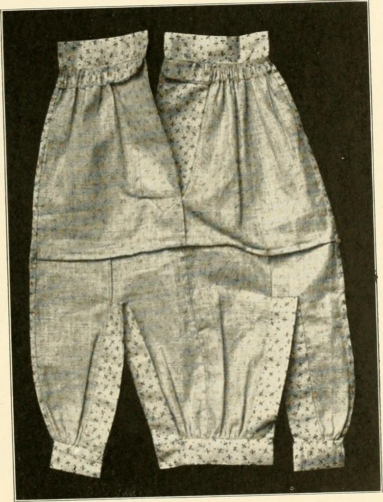 An illustration from Sewing; handicraft for girls; a graded course for city and rural schools, 1918, leaf 90