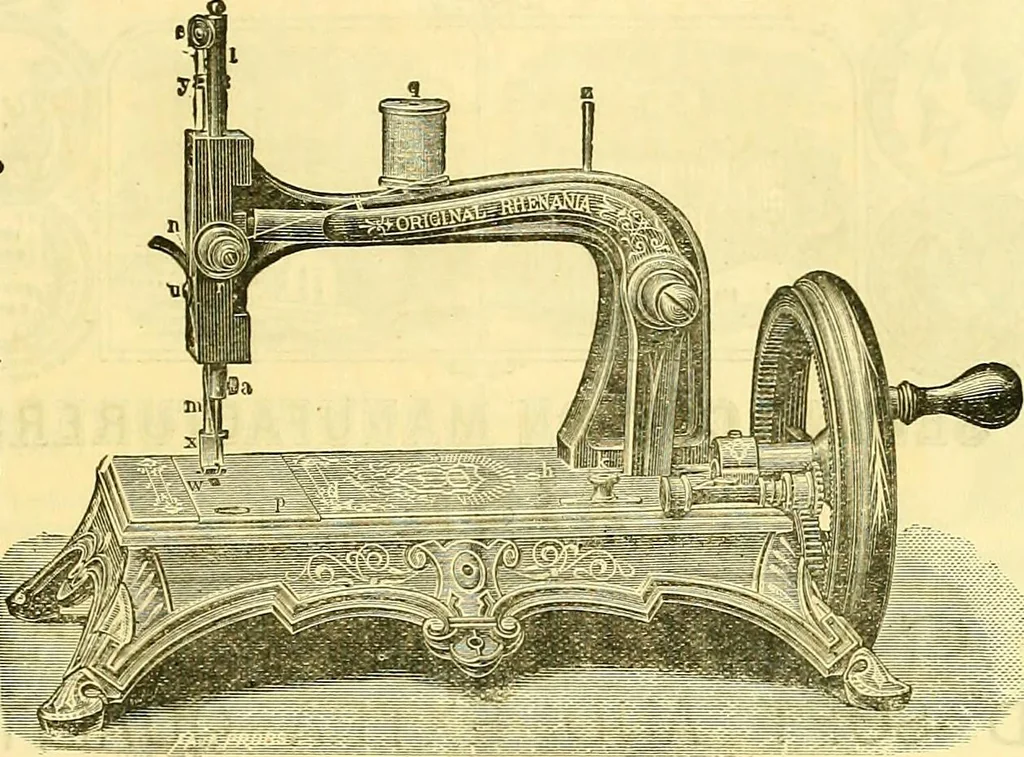 An illustration from Sewing machine gazette, 1874, leaf 114