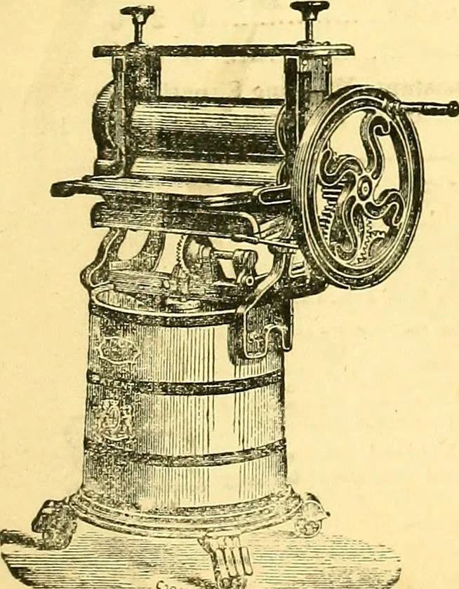 An illustration from Sewing machine gazette, 1874, leaf 144