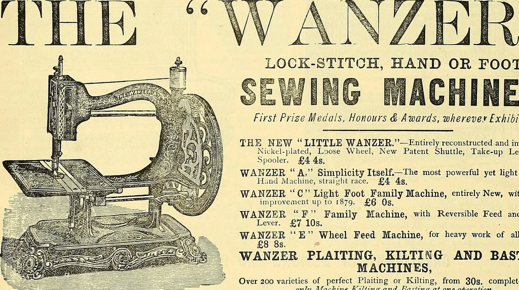 An illustration from Sewing machine gazette, 1874, leaf 161