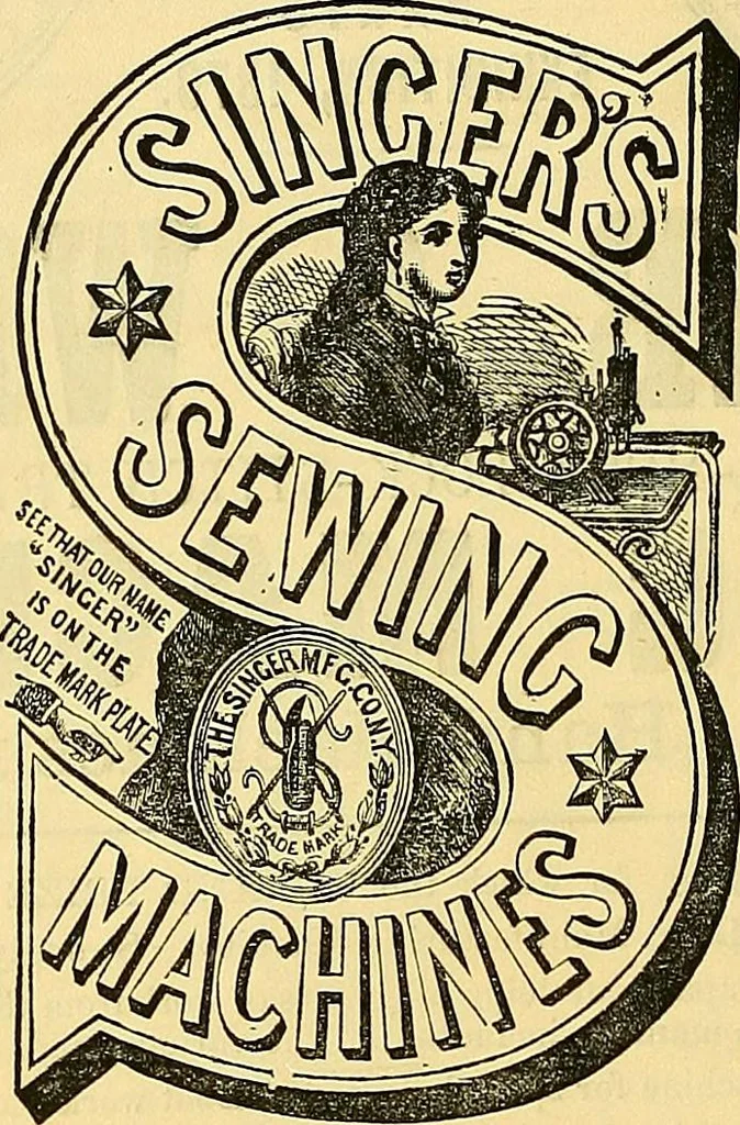 An illustration from Sewing machine gazette, 1874, leaf 17