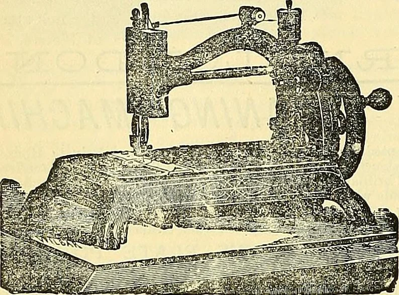 An illustration from Sewing machine gazette, 1874, leaf 171