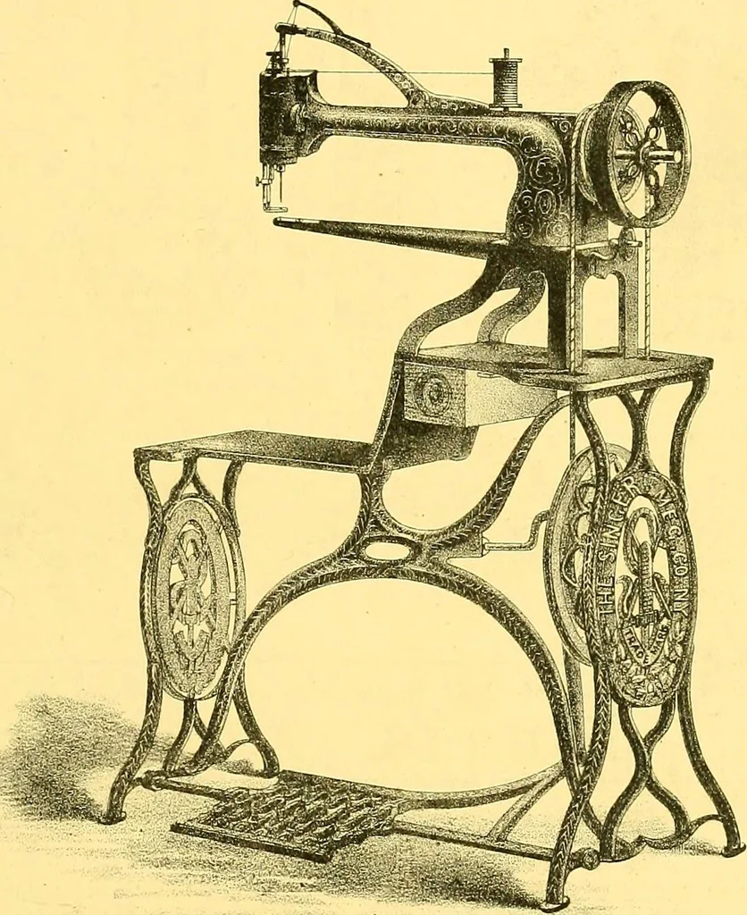 An illustration from Sewing machine gazette, 1874, leaf 188
