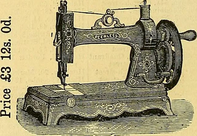 An illustration from Sewing machine gazette, 1874, leaf 19
