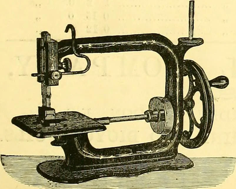An illustration from Sewing machine gazette, 1874, leaf 190