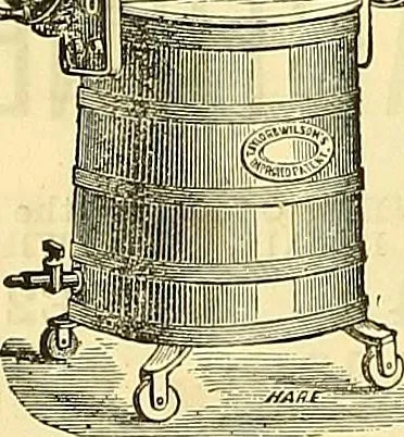 An illustration from Sewing machine gazette, 1874, leaf 199