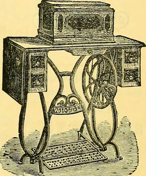 An illustration from Sewing machine gazette, 1874, leaf 20