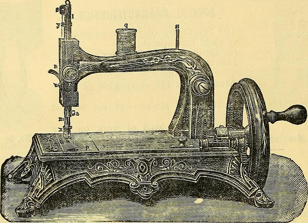 An illustration from Sewing machine gazette, 1874, leaf 21