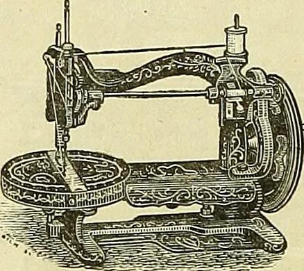 An illustration from Sewing machine gazette, 1874, leaf 243