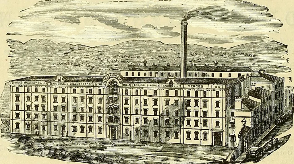 An illustration from Sewing machine gazette, 1874, leaf 249