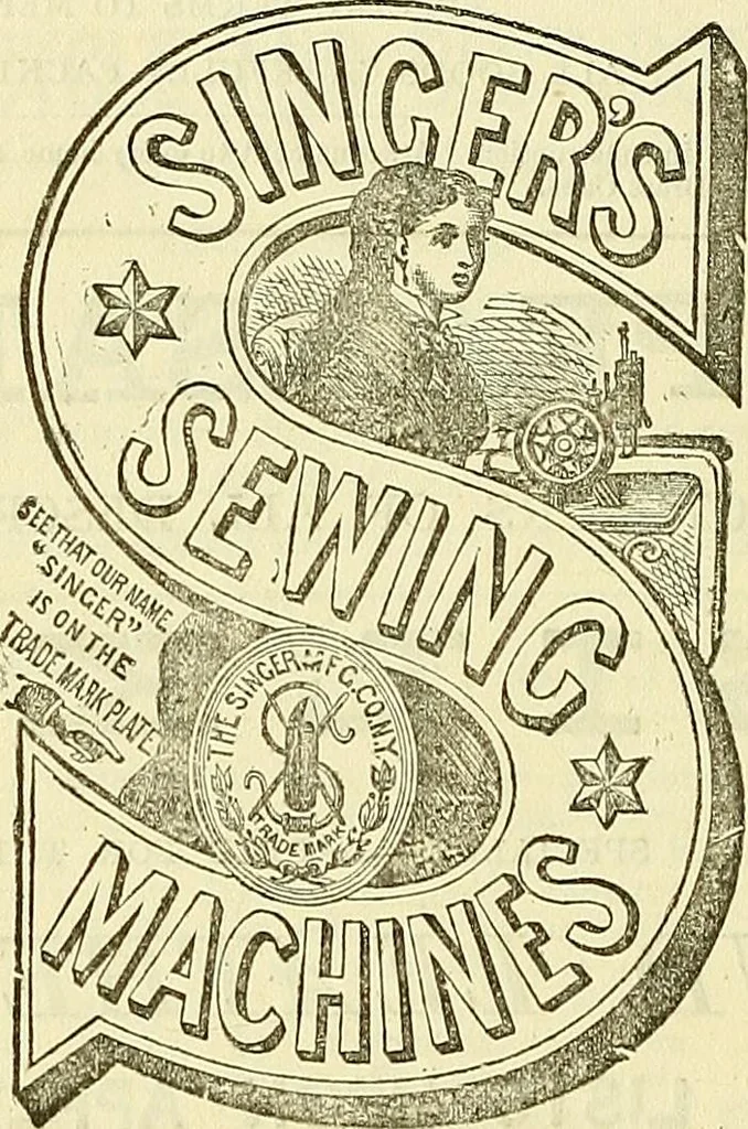 An illustration from Sewing machine gazette, 1874, leaf 291
