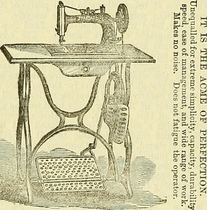 An illustration from Sewing machine gazette, 1874, leaf 305
