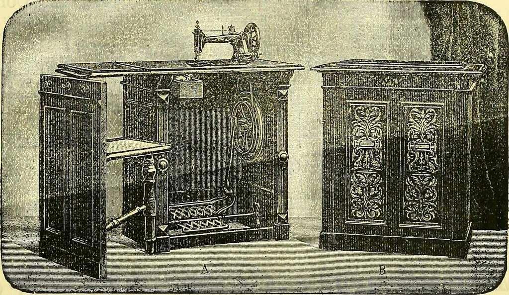 An illustration from Sewing machine gazette, 1874, leaf 324