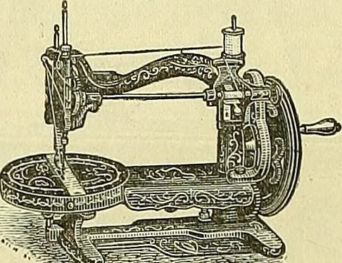 An illustration from Sewing machine gazette, 1874, leaf 325