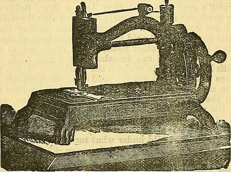 An illustration from Sewing machine gazette, 1874, leaf 33