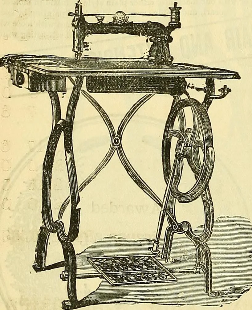 An illustration from Sewing machine gazette, 1874, leaf 367