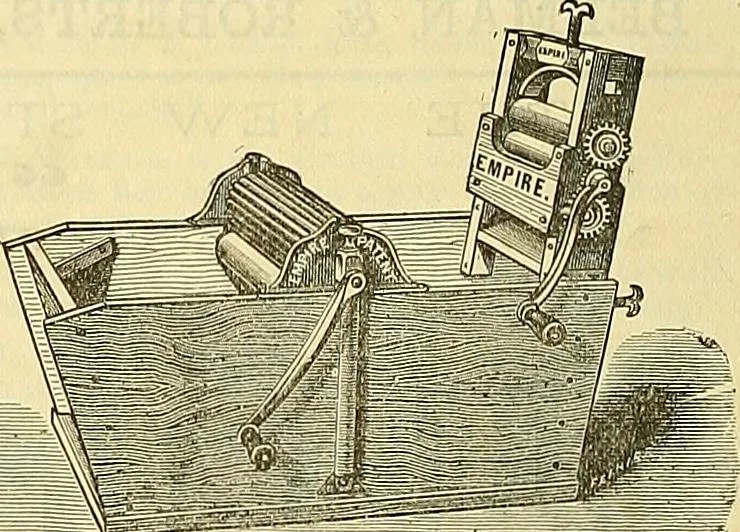 An illustration from Sewing machine gazette, 1874, leaf 395