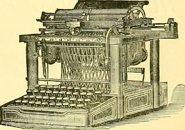 An illustration from Sewing machine gazette, 1874, leaf 404