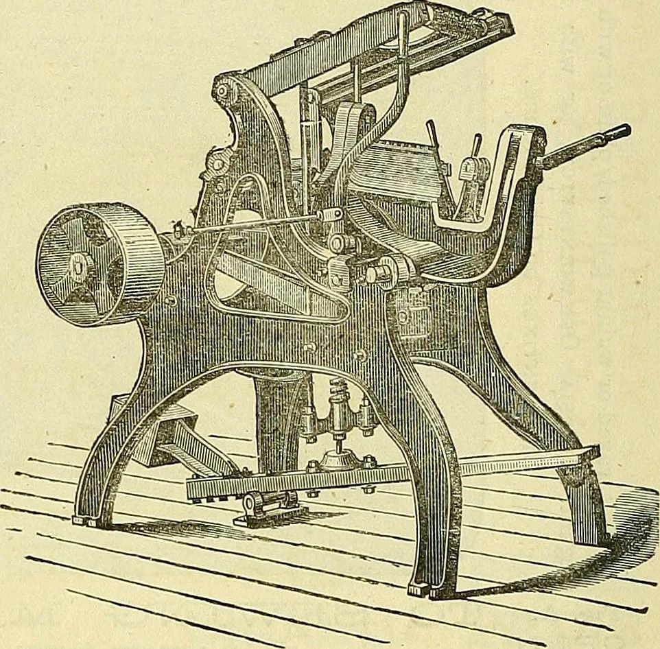 An illustration from Sewing machine gazette, 1874, leaf 417