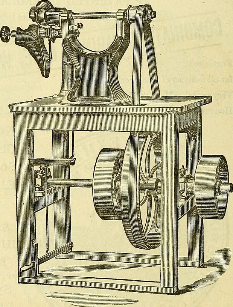 An illustration from Sewing machine gazette, 1874, leaf 417